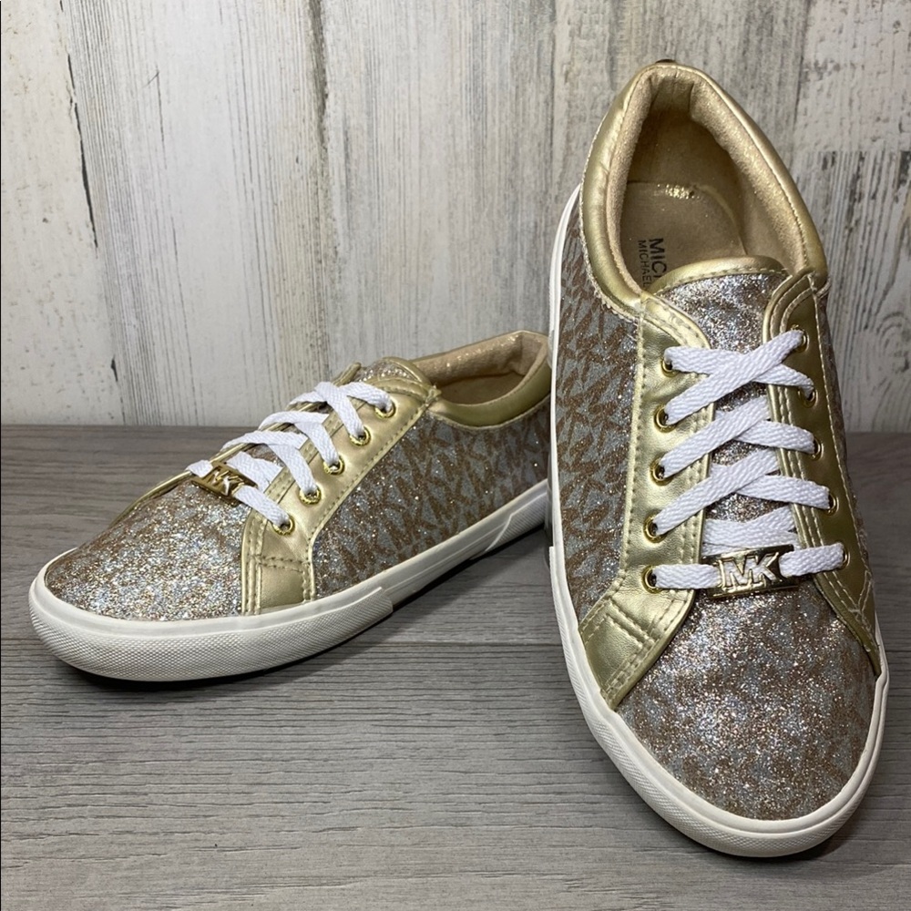 Michael Kors Gold Silver Glitter Women's Sneakers